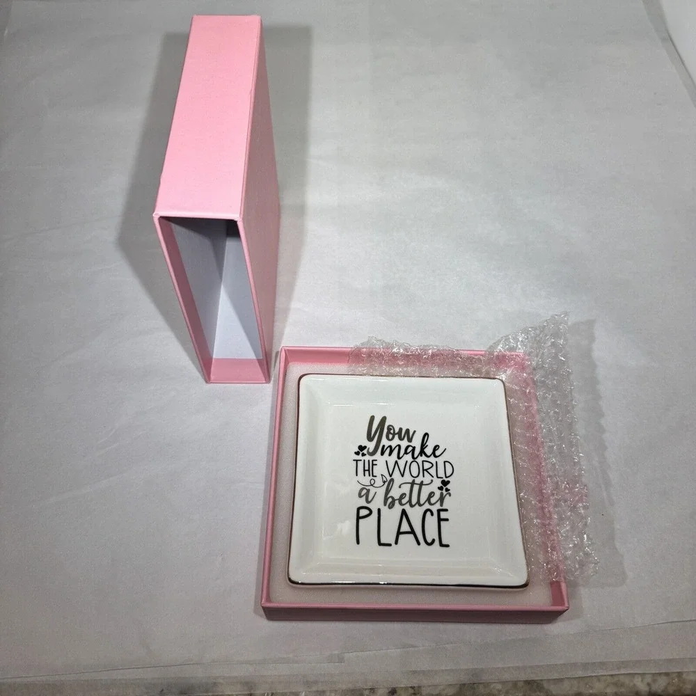 Ceramic Ring/Jewelry Tray for Mom/Sister/Friends - NEW‎ 4x4 LOVE 💕